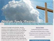 Tablet Screenshot of crosslightfamily.org